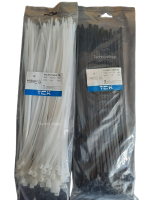 Cable Tie เคเบิ้ลไทร์ 12 นิ้ว TCK สีขาว/สีดำ ห่อละ 100 เส้น (4.8*300 mm.)