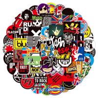 【CW】▬✿  10/50/100pcs Fashion ROCK Music Graffiti Stickers Band for Ipad Motorcycle Skateboard Luggage Bottle