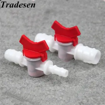 Tubes Color : 10mm 16mm Pipes & Hoses 10pcs 4mm 6mm 8mm 10mm 12mm 16mm 20mm Hose Barb Two Way Plastic Ball Valve Aquarium Garden Micro Irrigation Connector 