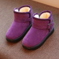 [COD] Childrens shoes girls short boots childrens snow boys 2022 new winter plus fleece baby warm trendy