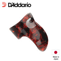 DAddario® 4CSH4 ปิ๊กนิ้ว ปิ๊กนิ้วชี้ วัสดุเซลลูลอยด์ ลายกละน้ำตาล (Finger Guitar Pick) ** Made in Japan **