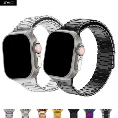 URVOI Band for Apple Watch Ultra Series 8 7 6 SE5432 Stainless steel Magnet loop metal strap for iWatch Link bracelet titanium Straps
