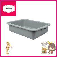 กระบะเหลี่ยมเก็บจาน PANUNION 18 ลิตร สีเทาRECTANGULAR DISH PAN PANUNION 18L GREY **มีบริการชำระเงินปลายทาง**