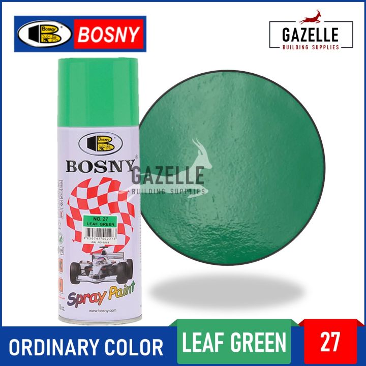 Bosny Acrylic Spray Paint 27 Leaf Green Lazada Ph