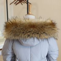 【Miki Xinyuan】 Fur Collar FauxTrim HoodieMadeFor Hood Collar Shawl DownHoodDecor ผ้าพันคอที่อบอุ่น