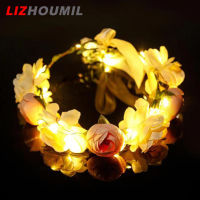 LIZHOUMIL พวงมาลัย Led แบบปรับได้สำหรับเจ้าสาวเพื่อนเจ้าสาวเจ้าสาวสำหรับตกแต่งวันหยุด