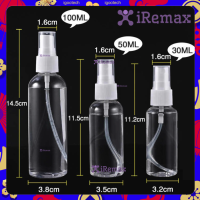 [3ขนาด] iRemax ขวดสเปรย์พลาสติกใส แบบพกพา ขนาด 30ml 50ml 100ml ขวดสเปรย์เปล่า ขวดสเปรย์ใส ขวดสเปรย์พลาสติก ขวดสเปรย์ Plastic Round Spray Bottle Travel Size Bottle