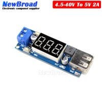 USB CAR Charger LED Step Down Buck Converter Voltmeter Module Low Power DC 4.5-40V To 5V 2A High Efficiency Low Ripple Board WATTY Electronics