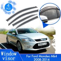 Mk4สำหรับ Ford Mondeo 2008 2009 2010 2011 2012 2013 2014ที่บังแดดฝนที่บังแดดป้องกันอุปกรณ์เสริมรถยนต์อุปกรณ์ป้องกันฝาครอบ