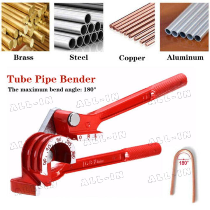 Copper Tube Bender 3 in 1 (1/4", 5/16", 3/8") 180 Degrees Copper Pipe