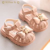 Summer Toddler Shoes for Baby Girls PU Leather Cute Bow Outdoor Sandals for Girls Soft-soled Summer Footwear Kids Sandals