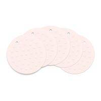 Silicone Trivet Mats/Hot Pads,Pot Holders,Spoon Rest,Jar Opener&amp;Coasters,Kitchen Tool,6.7 Inch,(Apricot,5Pack)