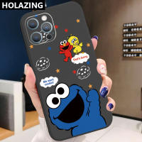 สำหรับ Samsung Galaxy Note 20 Ultra Note 10 Plus เคสโทรศัพท์การ์ตูนตลกคุกกี้ Monster Elmo เลนส์กล้องป้องกันกรอบสี่เหลี่ยมขอบปก