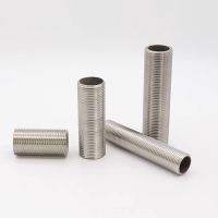 1/8 1/4 3/8 1/2 3/4 1 BSP Male Thread 304 Stainless Steel Full Thread Nipple Pipe Fitting Connector Coupler Adapter