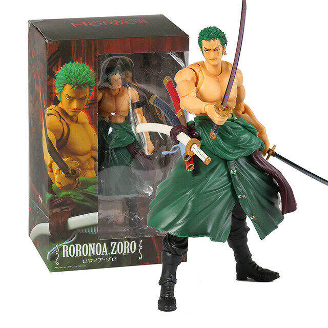 แอคชั่นฟิกเกอร์ฮีโร่-ของเล่นแอคชั่นฟิกเกอร์แบบยืดได้ข้อต่อ-zoro-ตัวละครตัวการ์ตูน-monkey-d-luffy-roronoa-zoro826