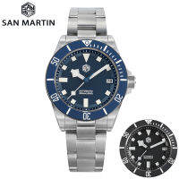 San Martin SN0121G Diving Watch NH35สุดหรูนาฬิกาเครื่องจักรเคลื่อนไหวอัตโนมัติ316L Sapphire Glass Ceramic Bezel Wristwatch