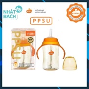 Bình ống hút Wesser có tay cầm PPSU 260ml