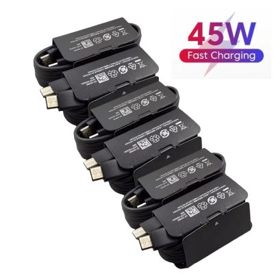 10pcs/lot 45w 5A Type-C To C Usb C Cable Support Super Fast Charge For Samsung Galaxy S23 Ultra S22 Ultra Fold 4 Cables  Converters