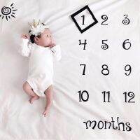 Newborn Baby Monthly Growth Milestone Blanket Photography Props Background Cloth DIY Infant Photo Accessories Fotografia Pipe Fittings Accessories