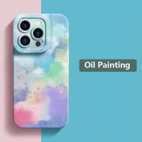 Watercolor Oil Painting Phone Case For iPhone 14 13 12 Mini Pro Max 11 7 8 Plus X XS XR SE2020 Soft Matte Silicone Cover Drawing Painting Supplies