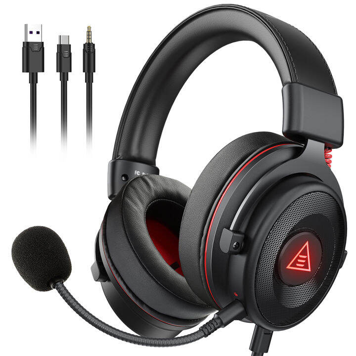 EKSA E900 Pro 3in1 Gaming Headset Gamer Wired Headphones for PC/Xbox ...