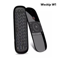 Wechip เม้าส์ W1แอร์2.4ก. แป้นพิมพ์ไร้สายรีโมทคอนโทรล IR การเรียนรู้ระยะไกล6แกนเซนเซอร์ตรวจจับการเคลื่อนไหวสำหรับสมาร์ททีวีกล่องทีวีคอมพิวเตอร์