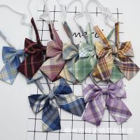 New Cute Ladies Bowtie Fashion Butterfly College Style Plaid Check Bow Tie Womens Simple Student Cosplay JK Uniform Accessories Ties