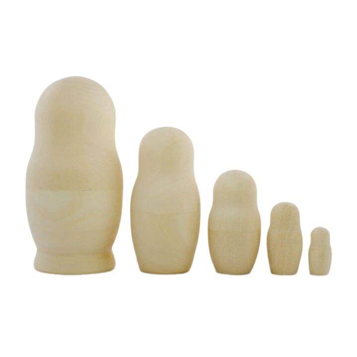 Unpainted Russian Nesting Dolls DIY Blank Nesting Dolls Unfinished
