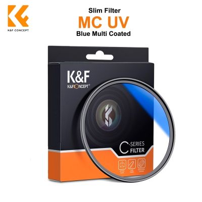 K&amp;F FILTER SLIM MC UV BLUE COATING JAPAN OPTICS 49mm, 52mm, 55mm 58mm, 62mm, 67mm, 72mm, 77mm, 82mm