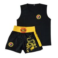 ► Sleeveless Boys Girls Clothes Elastic Waist Children Clothing Boxing Uniform Stage Performance Costume Children Clothing Sets