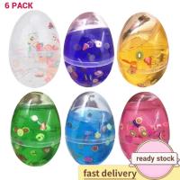 6 Pcs Crystal Cloud Mud Egg Ball Mud Colorful Soft Crystal Clay Stress Relief Toy Sludge Toys