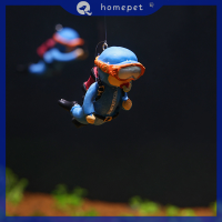 ? Homepet ลอยน้ำประดาน้ำตกแต่งถังปลาน่ารักเรซิ่น frogman Aquarium เครื่องประดับที่น่าสนใจตกแต่งลอยตัว LOVELY DIVER Fish TANK Decor