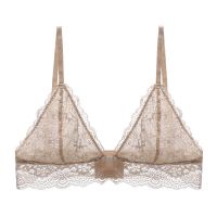 Spot parcel post Summer Cross-Border Hot Sale Breathable Lace Sexy Lingerie Wireless Ultra-Thin Triangle Cup lette