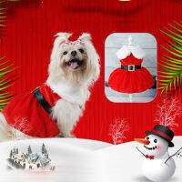 Santa สุนัข ชุดคริสต์มาสเป็นมิตรกับสิ่งแวดล้อม Breathable Elastic Pet เสื้อผ้าฤดูหนาวสำหรับสุนัขแมวขนาดเล็ก