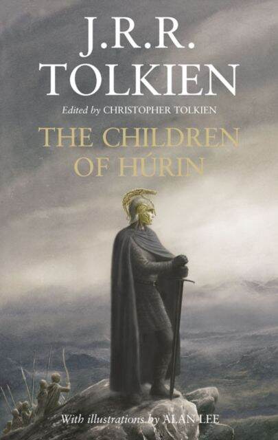 original-english-version-of-the-children-of-hurin-the-children-of-hurin-hand-painted-cover-illustration-j-r-r-tolkien-one-of-tolkiens-three-legends-in-central-asia-the-hobbit-author-of-the-lord-of-the