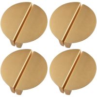 8Pack Champagne Gold Drawer Pulls2.5 Inch Half Moon Cabinet Drawer Pulls Kitchen Handles Modern Cabinet Hardware Pulls