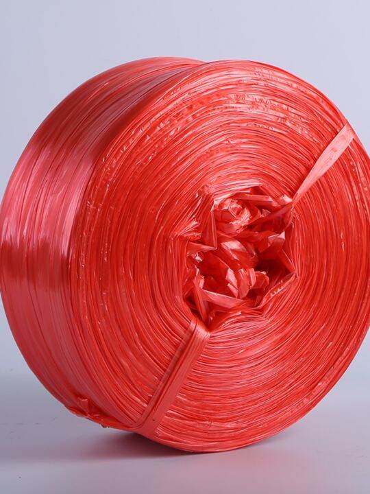 Postage plastic tying rope nylon straw rope tearing film tying rope packing rope white red
