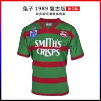 เสื้อผ้าบาสเกตบอลคุณภาพสูง Rabbit 1989 vintage 2021 south Sydney edition Rugby clothing garment jacket Rugby jersey