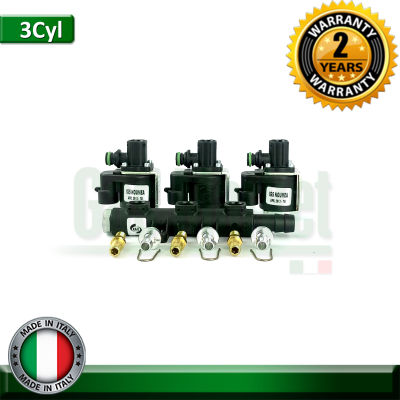 Rail Gas Injector IG5 Noumea 3 cyl - รางหัวฉีดแก๊ส ยี่ห้อ Rail  IG5 Noumea 3 สูบ / Rail GAS INJECTOR  3 cyl  สำหรับแก๊ส LPG/CNG ระบบหัวฉีด (รางหัวฉีดแท้จาก Italy)