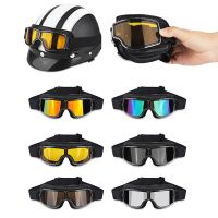 Windproof Motorcycle Helmets Glasses Vintage Moto Cross Goggles Field Cycling Safety Glasses Anti fogging Motorbike Eyeglasses