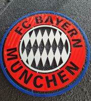 BAYERN MUNCHEN โลโก้สโมสรบาเยิร์นมิวนิค วัสดุเหล็กตัดเลเชอร์ 18*18 cm.พ่นสี2K เคลือบ พ่นรถยนต์ภายนอก Color สีเหมือนจริง ทนทุกสภาวะอากาศ ขนาดพกพา