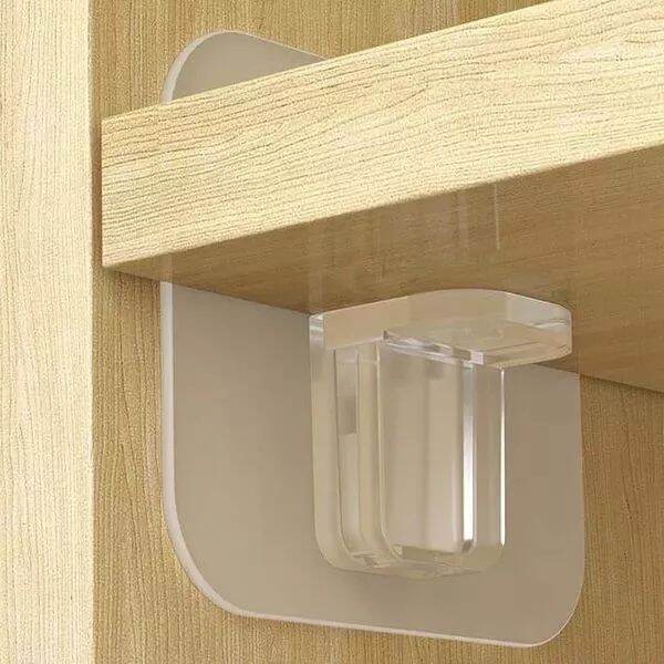 1Pcs Shelf Support Adhesive Pegs Plastic Closet Shelf Support