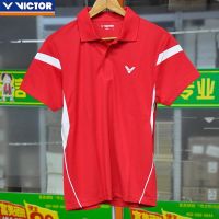 Victor VICTOR Victor เสื้อยืดแขนสั้นผู้ชาย,ชุดกีฬาแบดมินตันระบายอากาศแห้งเร็ว2008