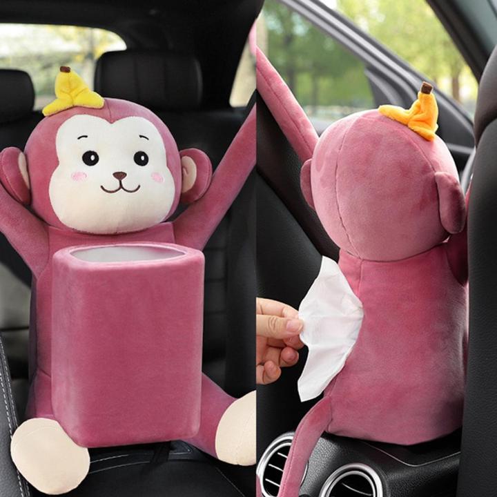 Cartoon Animal Doll Paper Plush Toy Car Can Be Hung Tissue Box Pumping