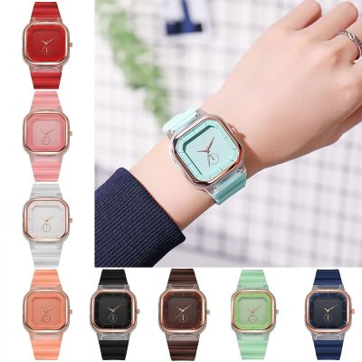（A Decent035）แฟชั่น WomenSilicone PinkBandWatch For WomenLadiesLed Multifunction Unisex Male Watch