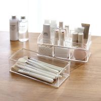 Makeup Organizer Box Cosmetics Acrylic Lipstick Jewelry Organizer Transparent Dustproof Makeup Brush Storage Rangement W2178