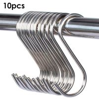 10pcs สแตนเลส S-Shape Hook ห้องครัวห้องนอน Multi-Function Railing S ตะขอแขวน Clasp ผู้ถือ Hooks แขวนเก็บเครื่องมือ