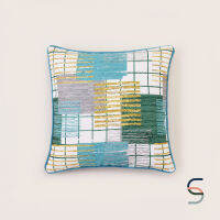 SARABARN Chenille Cushion Cover | ปลอกหมอนผ้าเชนิลล์ สีเขียวเข้ม