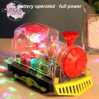 ปริศนาเกียร์รถไฟของเล่น Early Education Light Up รถไฟของเล่นที่ดีที่สุดของขวัญเพลงการศึกษา Crawling ของเล่นสำหรับเด็ก