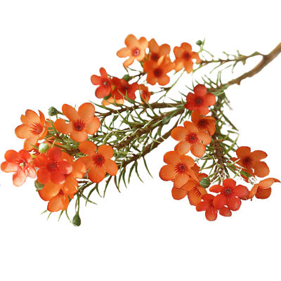 Sanwood ไม้พาย®ดอกไม้ประดิษฐ์ตกแต่งบ้านด้วยต้นพลัมสีออสเตรเลีย DIY,ดอกไม้ปลอมสำหรับตกแต่งห้องนอนสามารถใช้ซ้ำได้จำนวน1ชิ้น